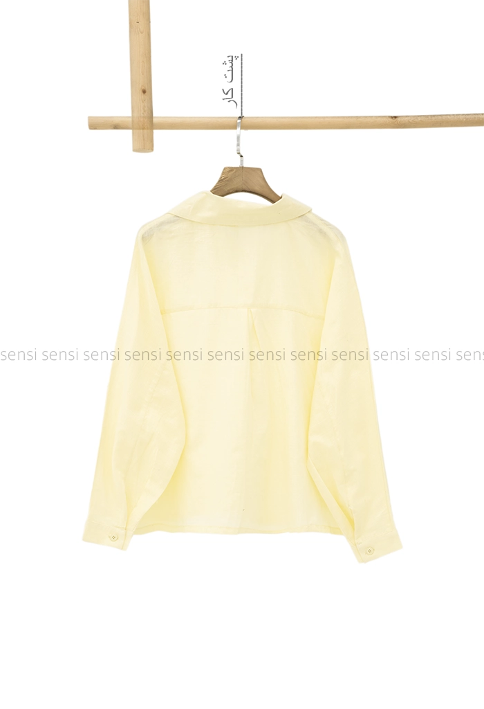 شومیز کراپ بغل دکمه کد1005301